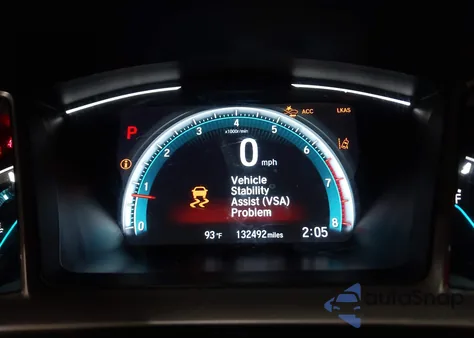 2019 Honda Civic Ex z USA, uszkodzony, nr VIN 2HGFC1F38KH651482